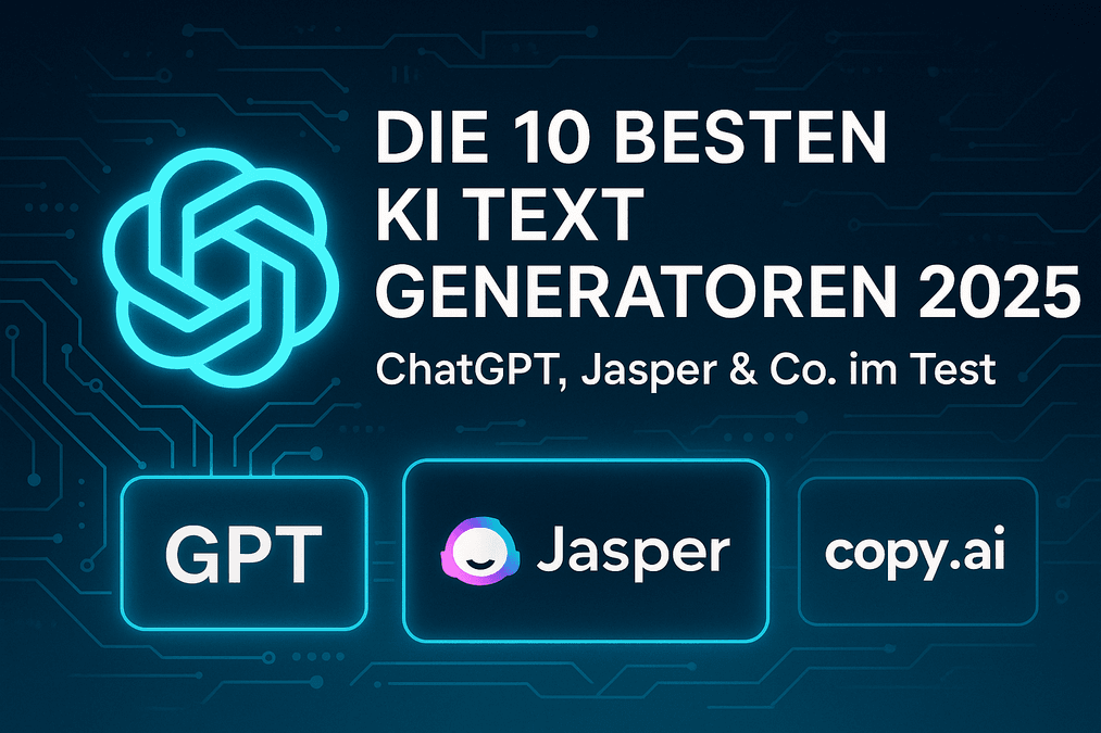 Die 10 besten KI Text Generatoren 2025 – ChatGPT, Jasper & Co. im Test